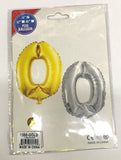 16" Number Balloon W/Individual Package, 5ct. / $2.50