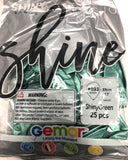 13" Gemar Chrome/ Shiny Balloons, 25ct.